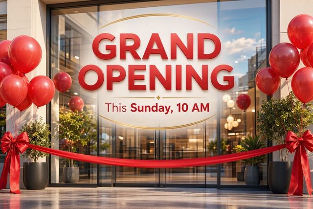Images sample: Grand opening