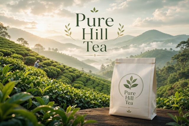 Images sample: Organic tea launch