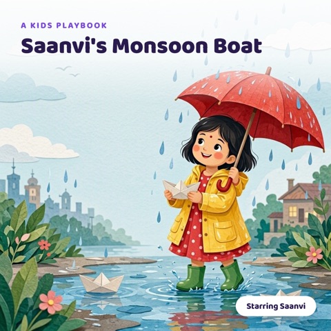 Cover of Saanvi's Monsoon Boat
